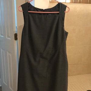 Ann Taylor sheath dress. Dark gray.